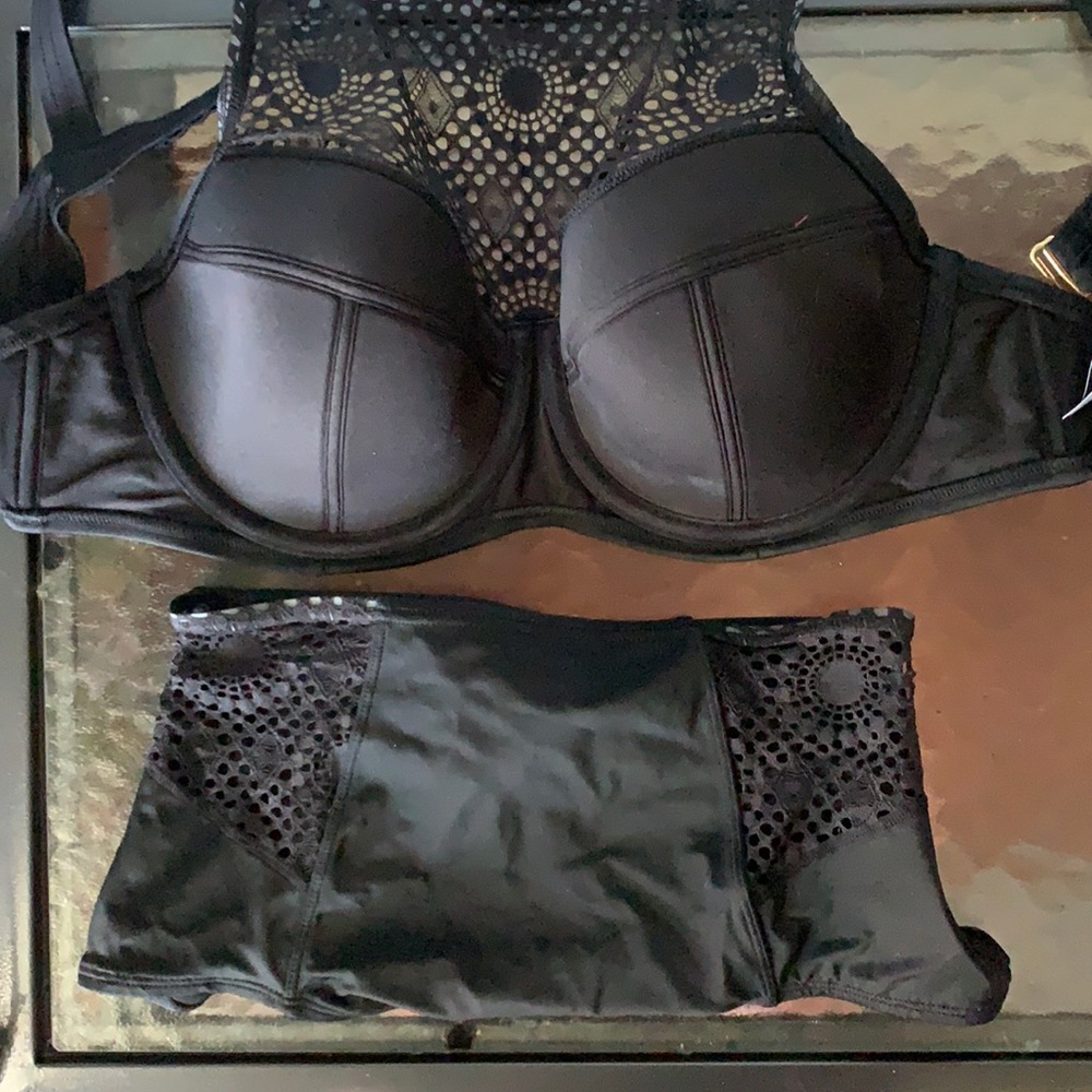 Black two piece new with tags swimwear adore me